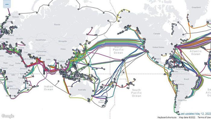 Tele Geography Map