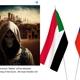 Anonymous Sudan Och Sudans Och Rysslands Flagga