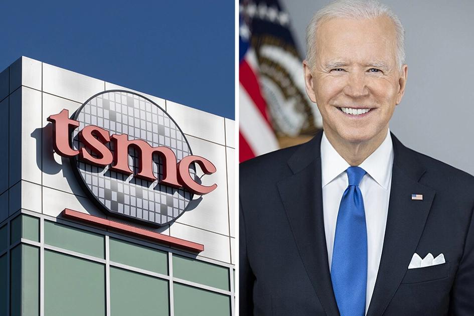 Tsmc Fabrik I Kalifornien; Joe Biden, Usas President; Chiptillverkning, Usa