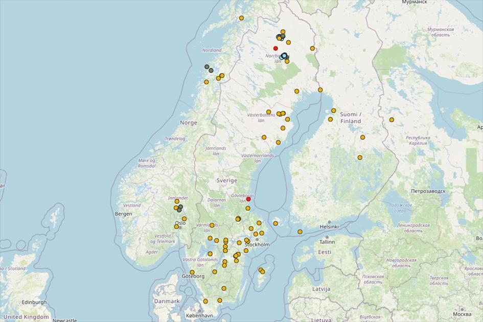 Karta Sverige; Snsn