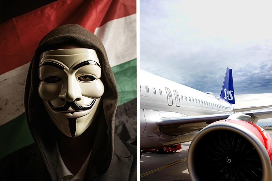 Bild På Anonymous Sudan Och Flygplan