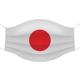 Coronamask Med Japans Flagga