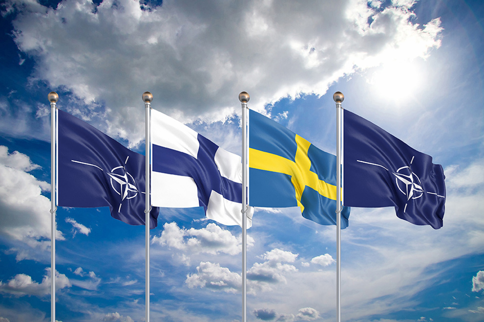 Sverige Finland Nato Flagga